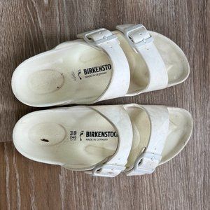 White Arizona Birkenstocks